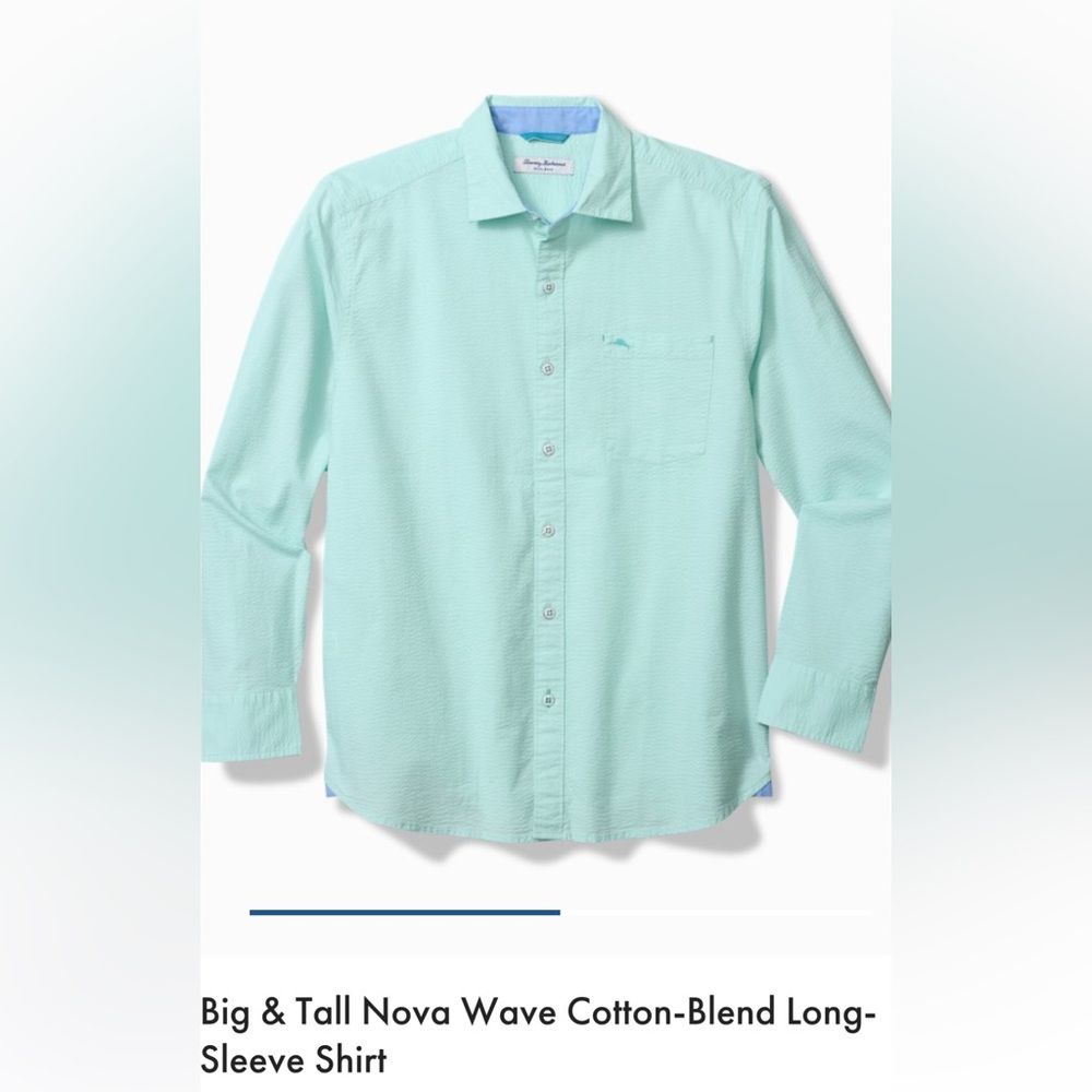 Tommy Bahama Aqua Cotton-Blend Long-Sleeve Shirt